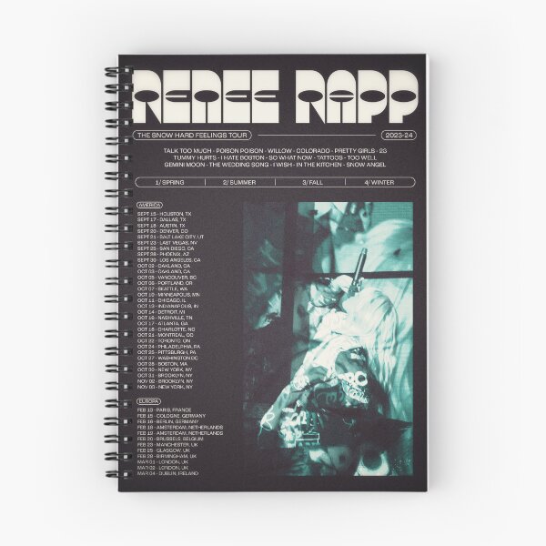 Item preview, Póster de la gira Hard Feelings de Reneé Rapp Snow designed and sold by notquackbutquac.