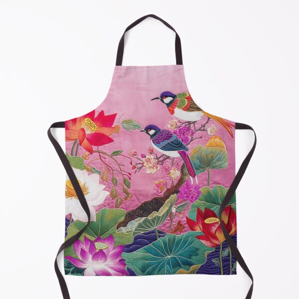 Item preview, Chinese Silk Floral Bright Corolful Embroidery Birds Carpet designed and sold by GrinGalore.