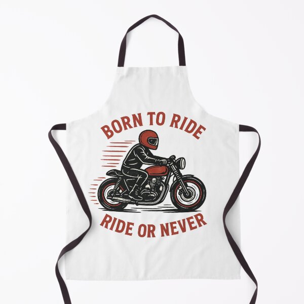 Item preview, Born to Ride Motorcycle T-Shirt – Retro Biker Cruiser Design designed and sold by HAFIZ-DP.