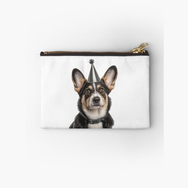 Artikelvorschau, Süße Strickjacke Welsh Corgi Hund mit Partyhut Geburtstagsfeier entworfen und verkauft von LazyOwlStore.