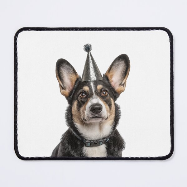 Item preview, Cute Cardigan Welsh Corgi dog with Party Hat Birthday Celebration designed and sold by LazyOwlStore.