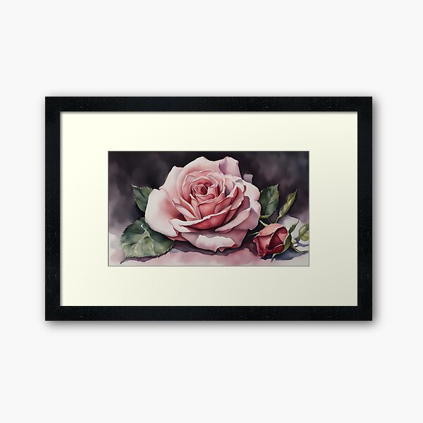 Aperçu de l'œuvre Rose rose tendre créée et vendue par BookCovered.
