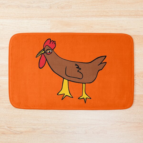 Item preview, Brown Chook (Orange Background) by Everything Eli designed and sold by EverythingEli.