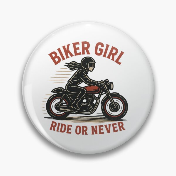 Artikelvorschau, Biker Girl T-Shirt – Cooles Retro Motorrad Chick Design entworfen und verkauft von HAFIZ-DP.