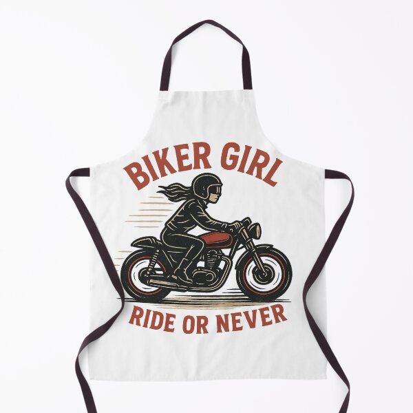 Item preview, Biker Girl T-Shirt – Cool Retro Motorcycle Chick Design designed and sold by HAFIZ-DP.