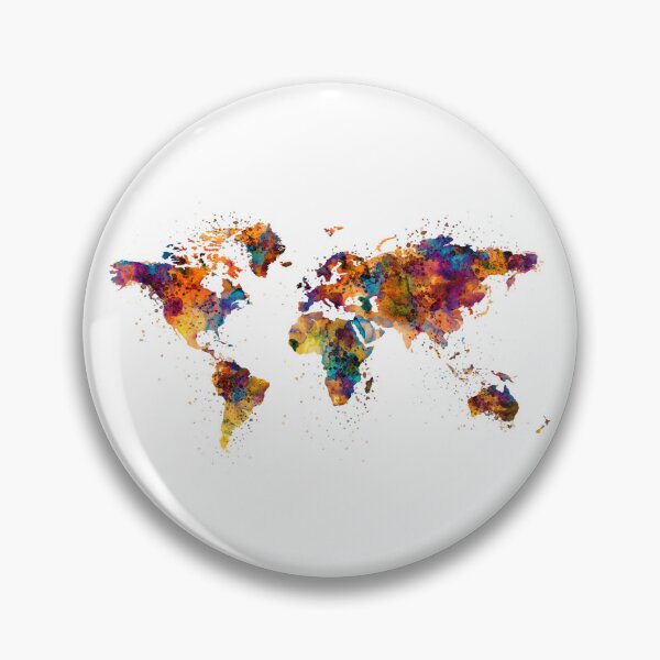 Item preview, Color Splash World Map designed and sold by caracatita75.