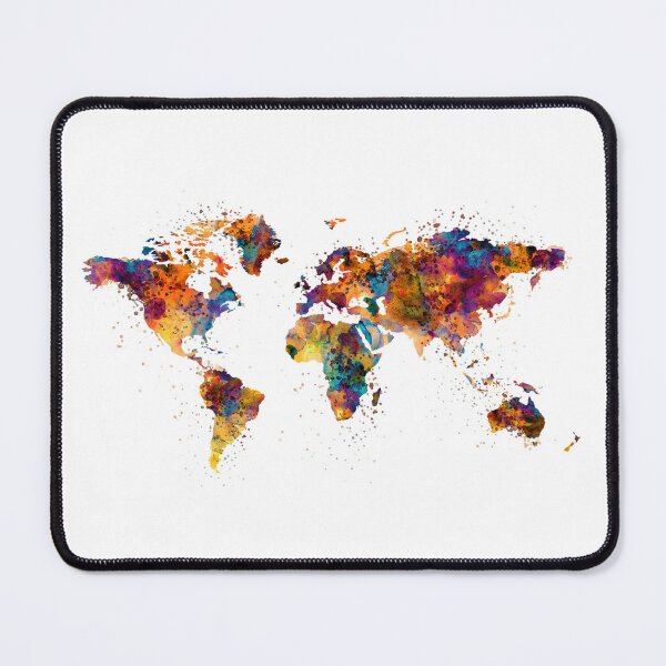 Item preview, Color Splash World Map designed and sold by caracatita75.