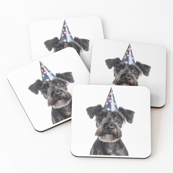 Item preview, Cute Cesky Terrier dog with Party Hat Birthday Celebration designed and sold by LazyOwlStore.
