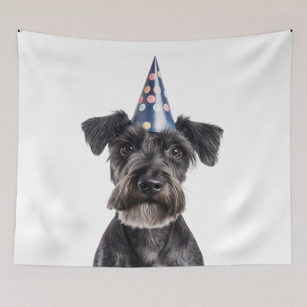Item preview, Cute Cesky Terrier dog with Party Hat Birthday Celebration designed and sold by LazyOwlStore.