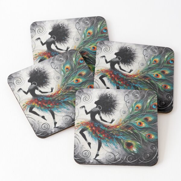 Item preview, Dance of the Peacock, Tribal Art Style designed and sold by Shs-Kenya.