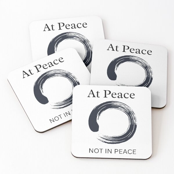 Item preview, At Peace, not in Peace designed and sold by rebuZZ-Apparels-The Minimalistic Buzz.