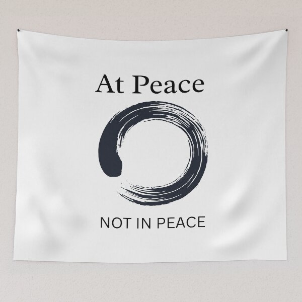 Item preview, At Peace, not in Peace designed and sold by rebuZZ-Apparels-The Minimalistic Buzz.