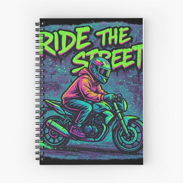 Item preview, Ride the Street – Graffiti Biker Streetwear T-Shirt Design designed and sold by HAFIZ-DP.