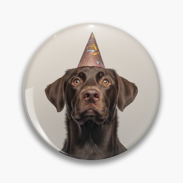 Item preview, Cute Chesapeake Bay Retriever dog with Party Hat Birthday Celebration designed and sold by LazyOwlStore.
