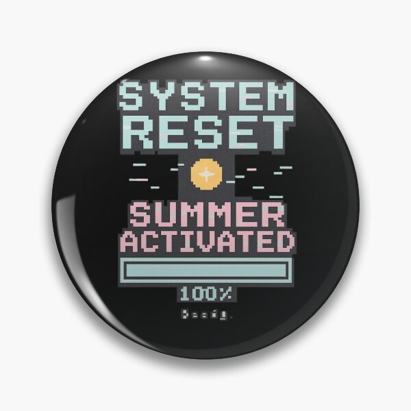 Item preview, System Reset – Pixel Summer Mode Activated Tee designed and sold by Laugh & Rewind .