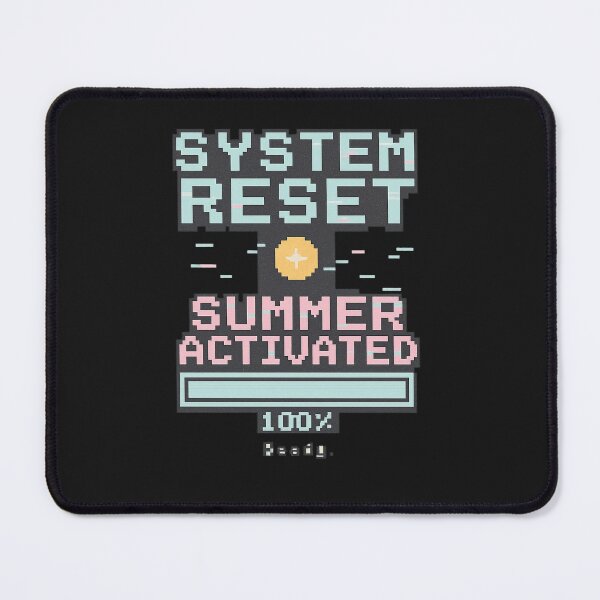 Item preview, System Reset – Pixel Summer Mode Activated Tee designed and sold by Laugh & Rewind .