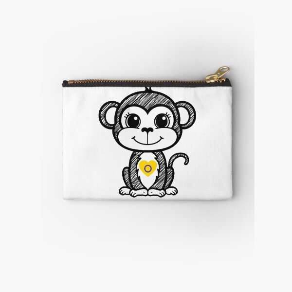 Item preview, Cute Pride Monkey with Intersex Pride Heart  designed and sold by Travelslightly.
