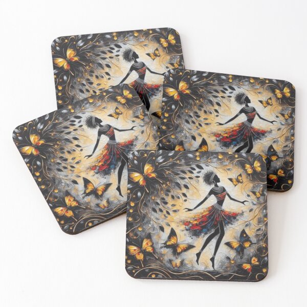 Item preview, Butterflies in Tribal Art Style  designed and sold by Shs-Kenya.