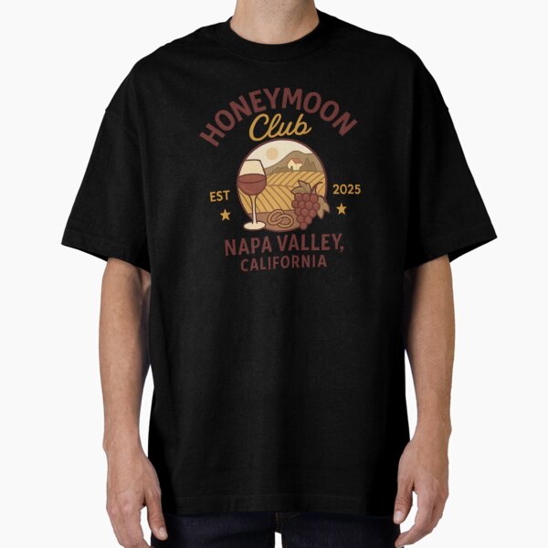 Item preview, Honeymoon Club – Napa Valley CA est. 2025 Romantic Wine Country Sticker for Couples, Vineyard Lovers & Wedding Trips designed and sold by Memorph.
