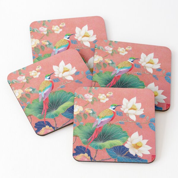 Item preview, Chinese Silk Floral Bright Corolful Embroidery Bird Carpet designed and sold by GrinGalore.