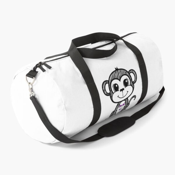 Item preview, Cute Pride Monkey with Greysexual Pride Heart  designed and sold by Travelslightly.