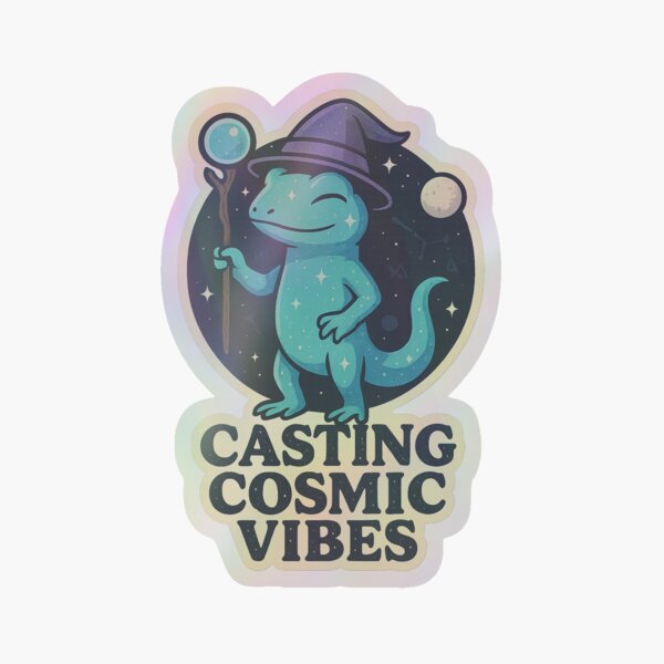 Item preview, Cosmic Wizard Gecko in Space designed and sold by cipharra.