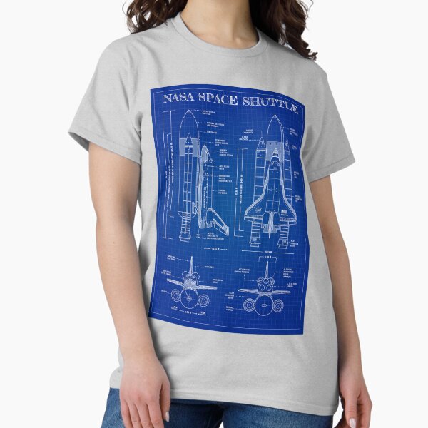 Item preview, NASA Space Shuttle (Blueprint) designed and sold by BGALAXY.