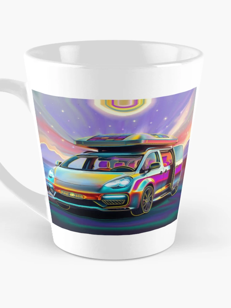 Thumbnail 3 of 4, Coffee Mug, Retro Rave Rider designed and sold by Anna Mattia.