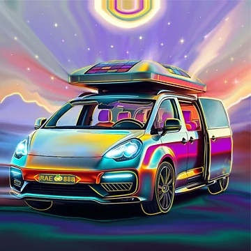 Artwork thumbnail, Retro Rave Rider by Anna Mattia