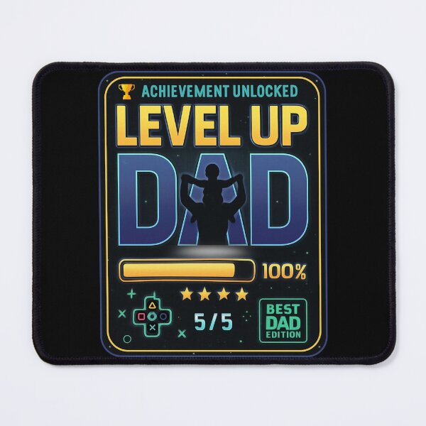 Item preview, Level Up Dad Gaming T-Shirt | Achievement Unlocked Father's Day Gift for Gamer Dads designed and sold by MasCorner.
