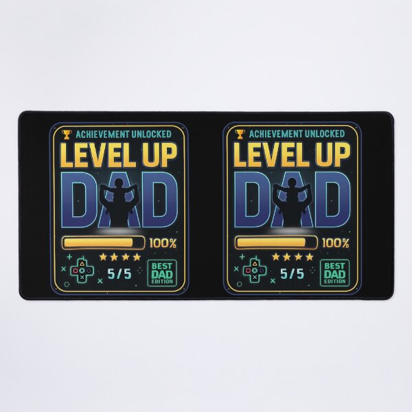 Item preview, Level Up Dad Gaming T-Shirt | Achievement Unlocked Father's Day Gift for Gamer Dads designed and sold by MasCorner.