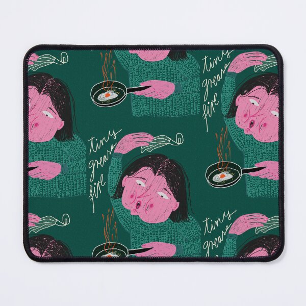 Item preview, Tiny Grease Fire - Quirky Kitchen Chaos Illustration  designed and sold by Mona-Art-Design.