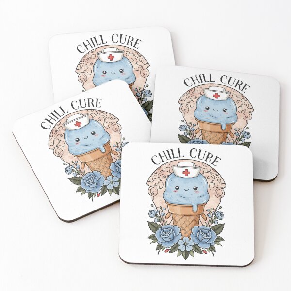 Item preview, Chill Cure Cute Ice-Cream Nurse designed and sold by ClinicalHubs.