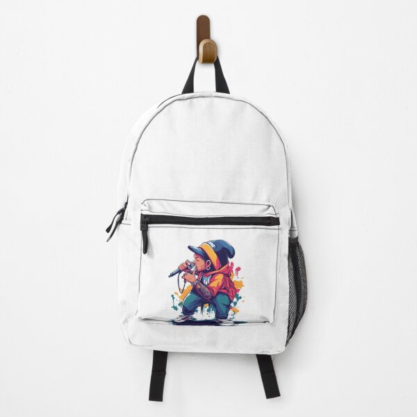 Item preview, Cartoon Rapper with Microphone – Graffiti-Inspired Urban Character designed and sold by Ragil-Studio.