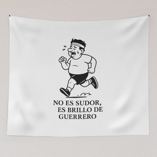 Item preview, Sudor de guerrero - frase para runners designed and sold by TintaInvisible.