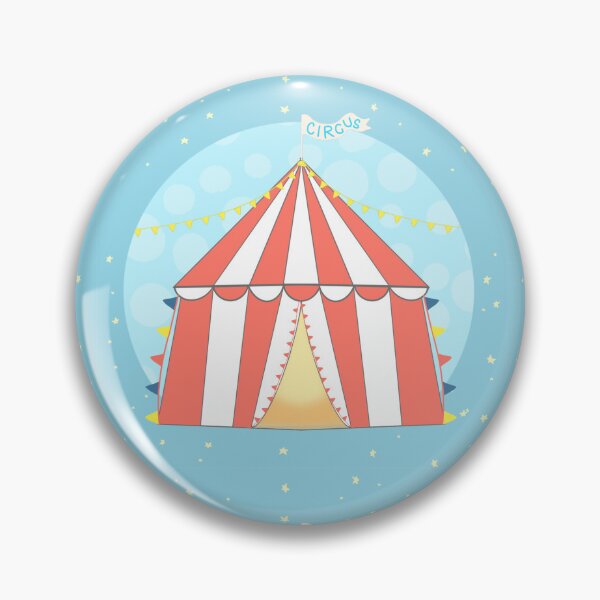 Item preview, Circus Tent with Stars A Cute Carnival Funfair Art designed and sold by DanielaHughes.
