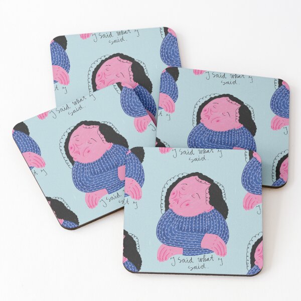 Item preview, I Said What I Said – Bold Feminine Illustration Print designed and sold by Mona-Art-Design.