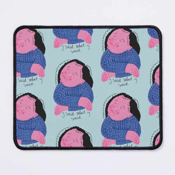Item preview, I Said What I Said – Bold Feminine Illustration Print designed and sold by Mona-Art-Design.
