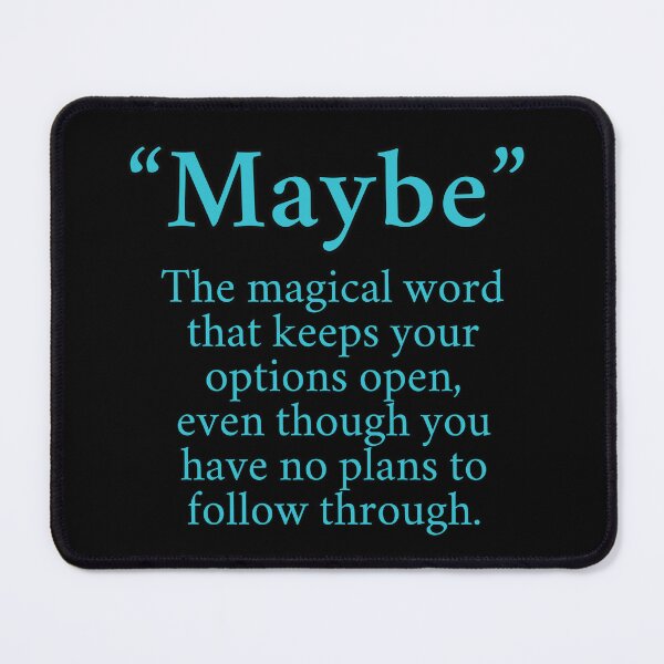Item preview, Funny Maybe - The magical word, BlueText D2 designed and sold by HappyHavenStu.