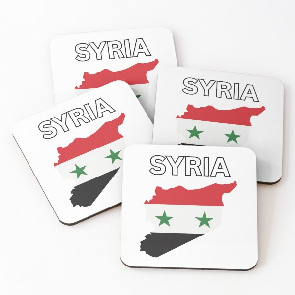Item preview, Syria flag map designed and sold by atomstartup.