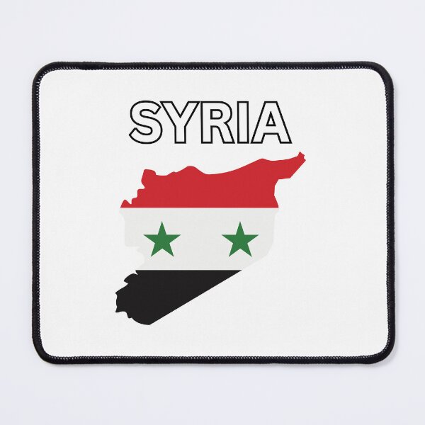 Item preview, Syria flag map designed and sold by atomstartup.
