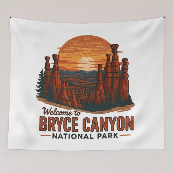 Item preview, Welcome to Embroidery Bryce Canyon National USA Park designed and sold by Blok45.