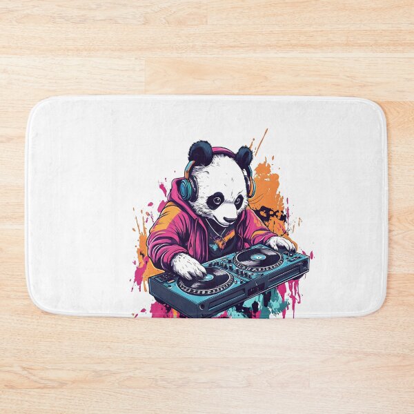 Item preview, DJ Panda in Graffiti Style – Urban Streetwear Character Art designed and sold by Ragil-Studio.