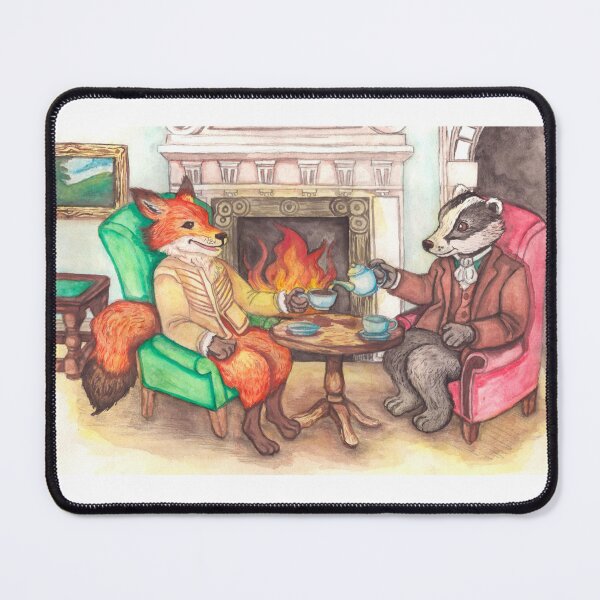 Item preview, Fox and Badger Wollaton Hall designed and sold by matte_hue88.