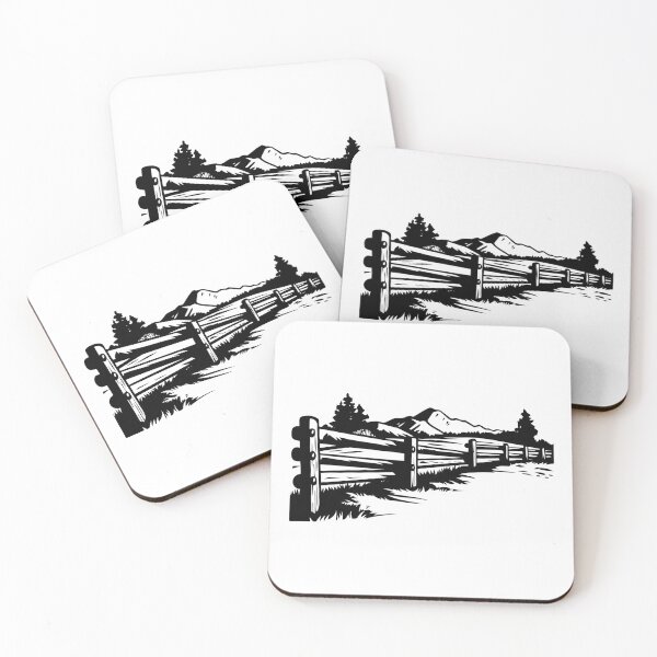 Item preview, Rustic Farm Fence Ranch Gate Western Old Plank Country designed and sold by inkoutninja.