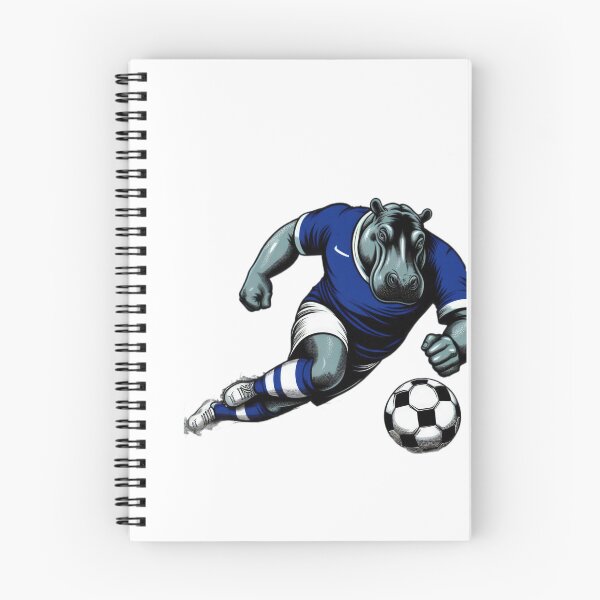 Item preview,  football soccer attacking hippopotamus  with a football,Football Player ,soccer art,animal playing soccer designed and sold by Expressions-Sel.
