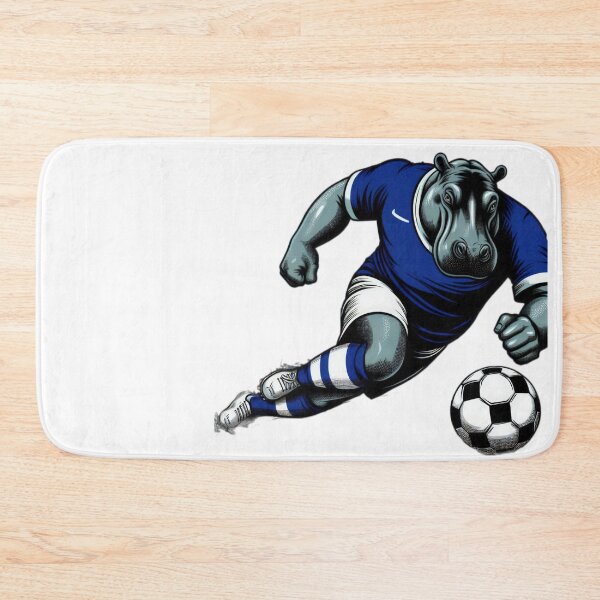 Item preview,  football soccer attacking hippopotamus  with a football,Football Player ,soccer art,animal playing soccer designed and sold by Expressions-Sel.