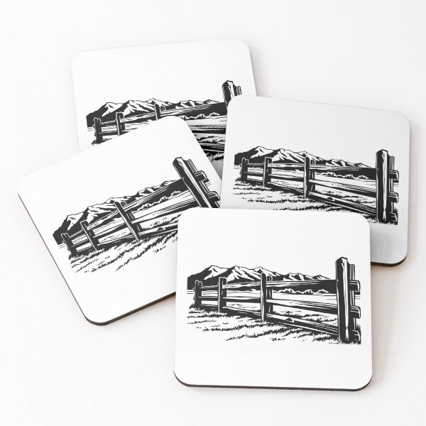 Item preview, Rustic Farm Fence Ranch Gate Western Old Plank Country designed and sold by inkoutninja.