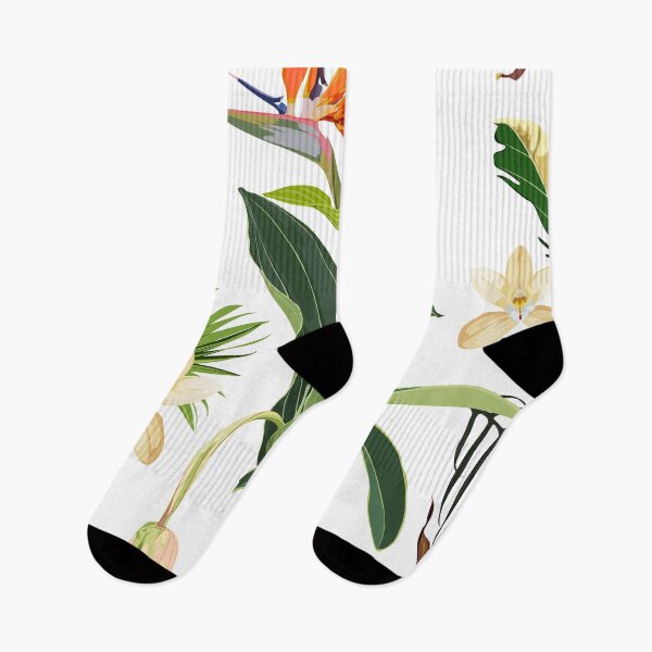 Item preview, Seamless pattern with Fortunella or Kumquat exotic fruits, Medinilla flowers, and exotic tropical leafs on a white background. designed and sold by MatyKotiv.