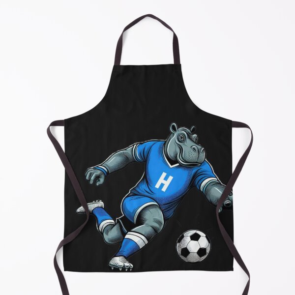 Item preview, football soccer hippopotamus with a football,Football Player ,soccer art,animal playing soccer designed and sold by Expressions-Sel.